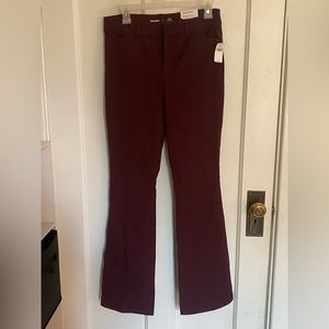 Old Navy Red High-Rise Pixie-Flare Pants